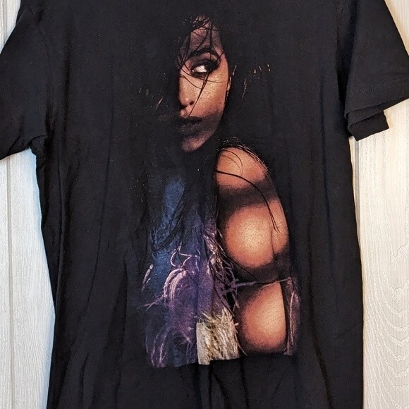 Camila Cabeilo Black Double Sided Graphic Tee The Thread Shop EUC SZ M - Picture 4 of 5